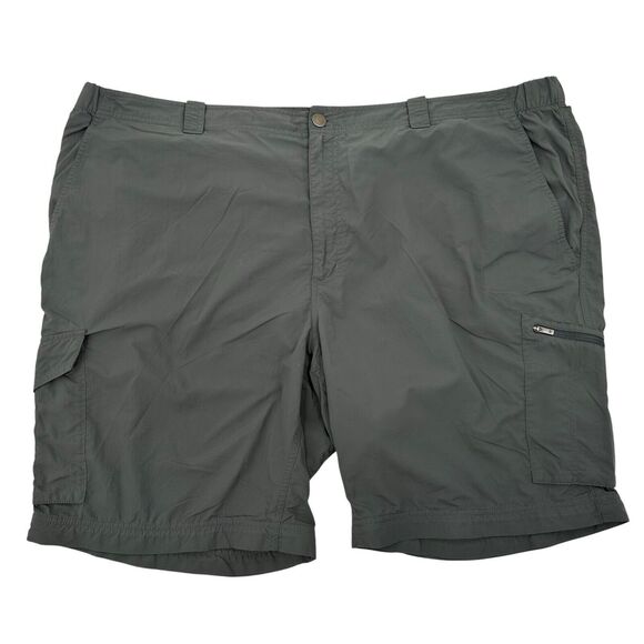 Columbia Men's Shorts 50W 9" Inseam Silver Ridge Gray Utility Cargo Omni-Shade - Picture 1 of 10